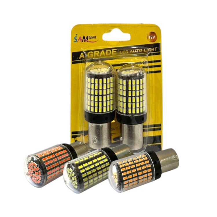 لامپ فندقی ۱۴۴ تایی LED ۱۲ ولت نور پرقدرت مناسب راهنما و خطر عقب