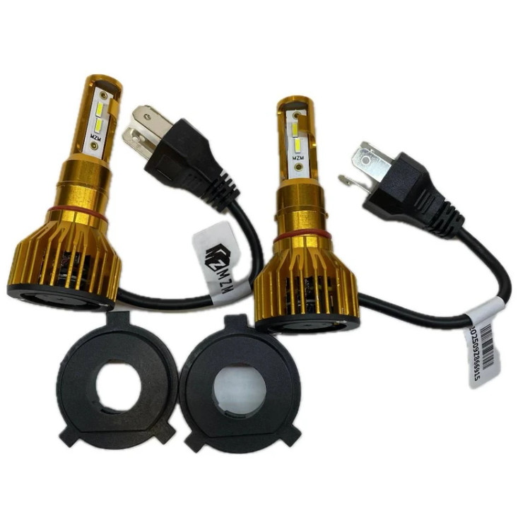 هدلایت ام زد ام مدل D3PRO پایه H4 بسته 2 عددی رنگ پرتغالی و سفید