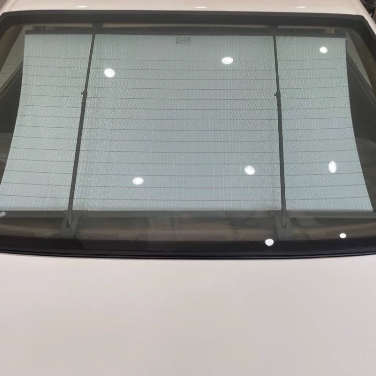 پرده عقب کشوی دومیل 100cm (پرده الیکسی ELX) سفید