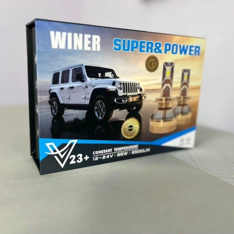 هدلایت برند WINER کد +V23 پایه H4 بسته 2 عددی
