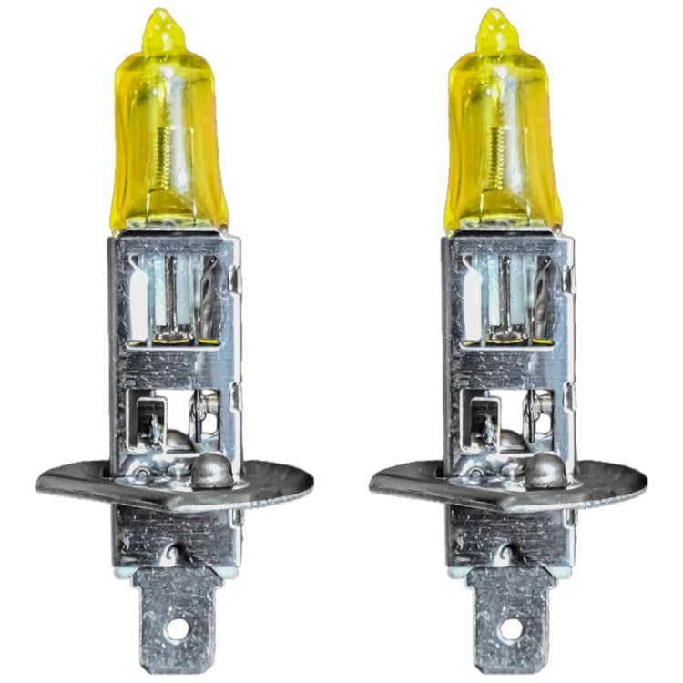لامپ خودرو H1 12V 100 W رنگ زرد بسته 2 عددی
