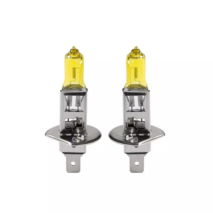 لامپ خودرو H1 12V 100 W رنگ زرد بسته 2 عددی