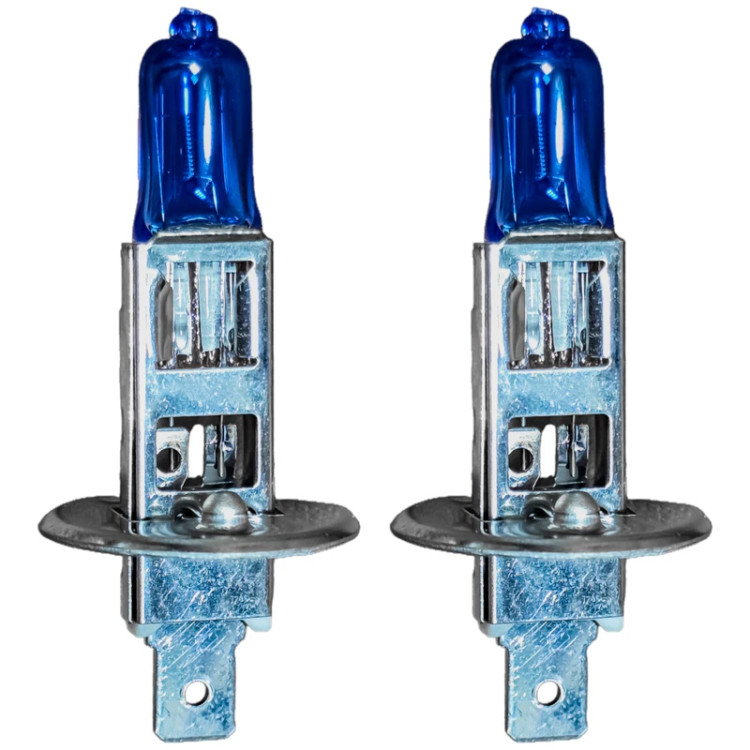 لامپ خودرو H1 12V 100 W رنگ یخی بسته 2 عددی
